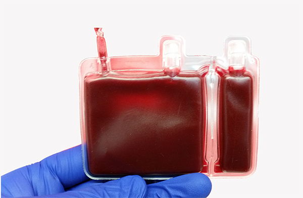 two-compartment cord blood storage bag
